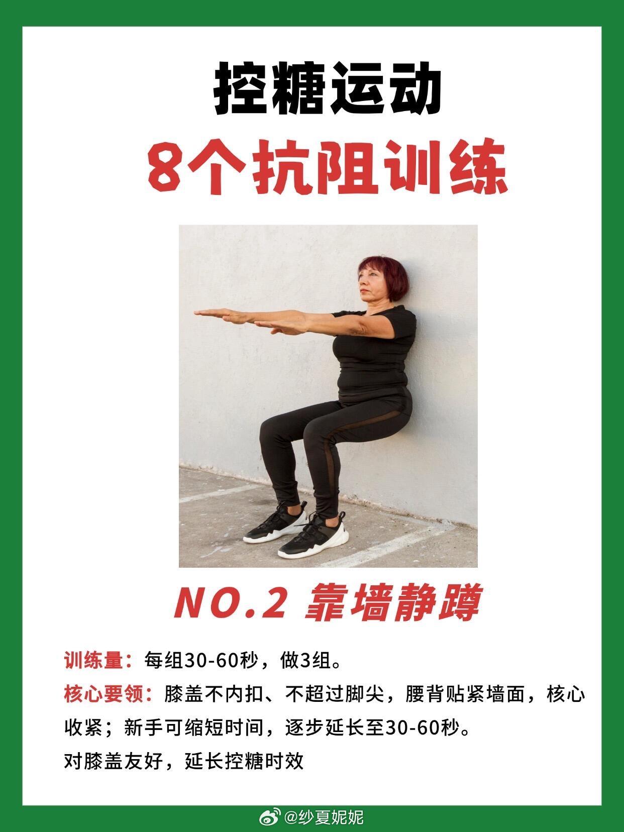8个零器械抗阻动作分享让血糖稳定住！提到“控糖”，很多姐妹的第一反应是：疯狂跑步