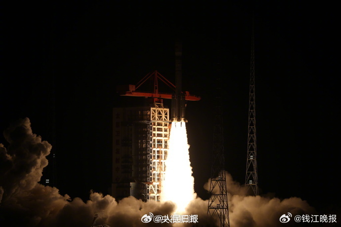 【祝贺！#遥感五十号02星发射成功#】今天，我国在太原卫星发射中心使用长征六号改