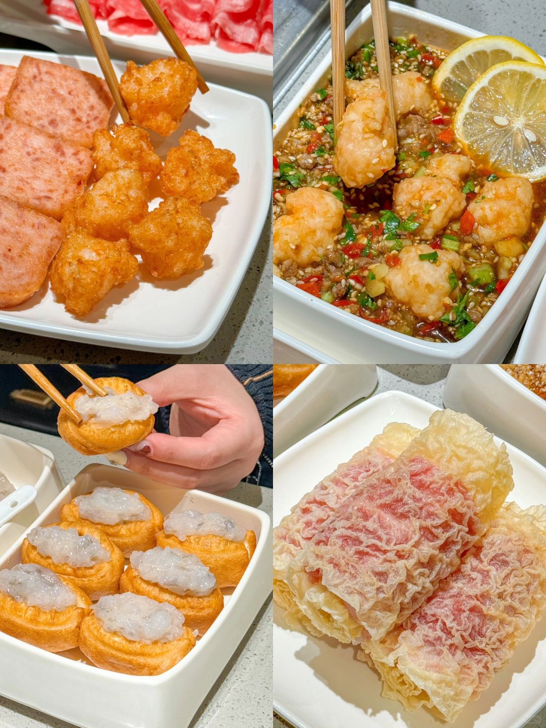 长大了真好！！！可以点四份海底捞虾滑吃😋