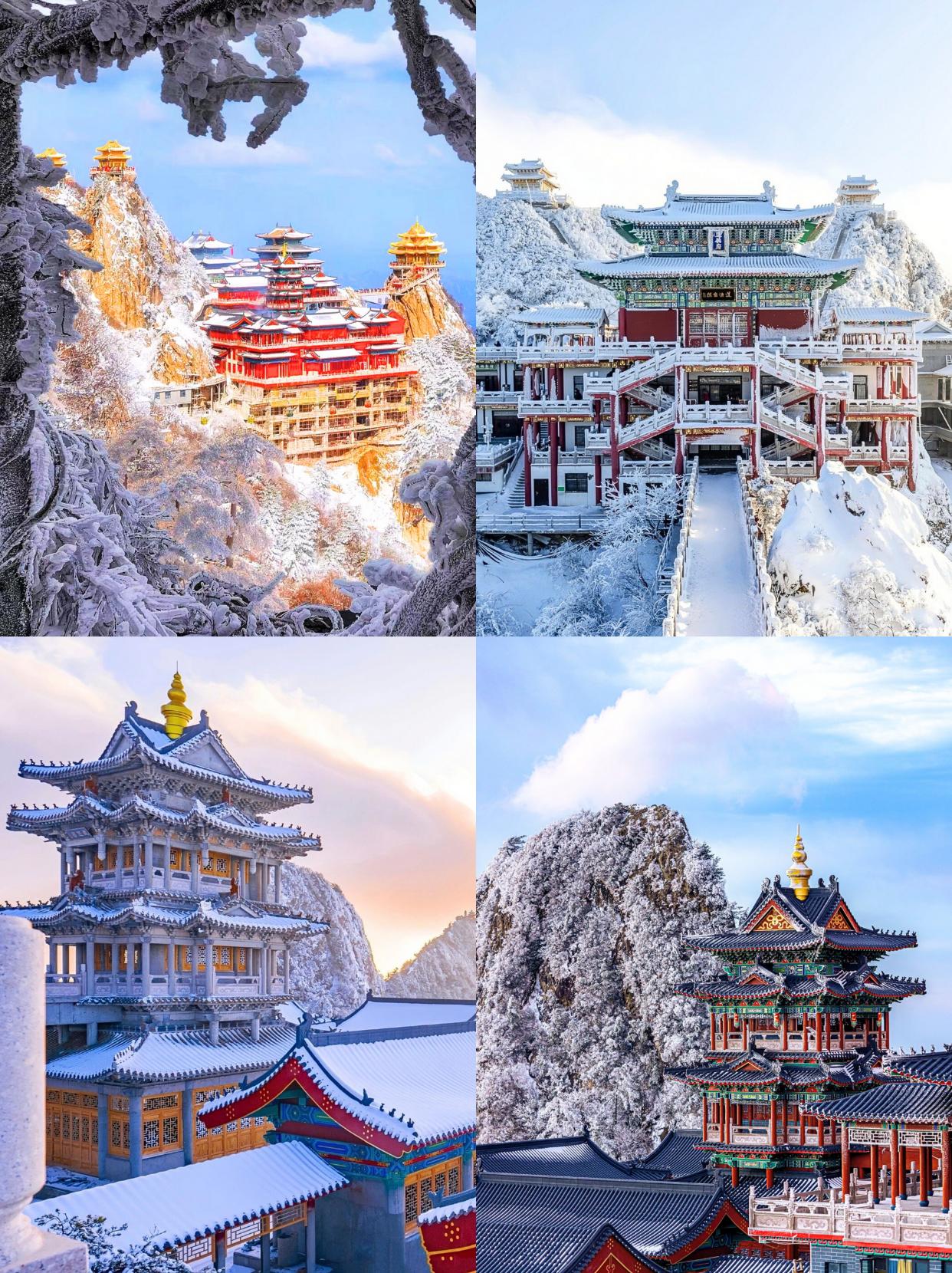 这哪里是老君山这根本就是天宫吧。不用远赴长白山，在老君山这也有茫茫雪原...