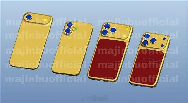 iPhone17全系CAD图 这不是麻将筒子吗 一筒到五筒 就差对子就胡了 