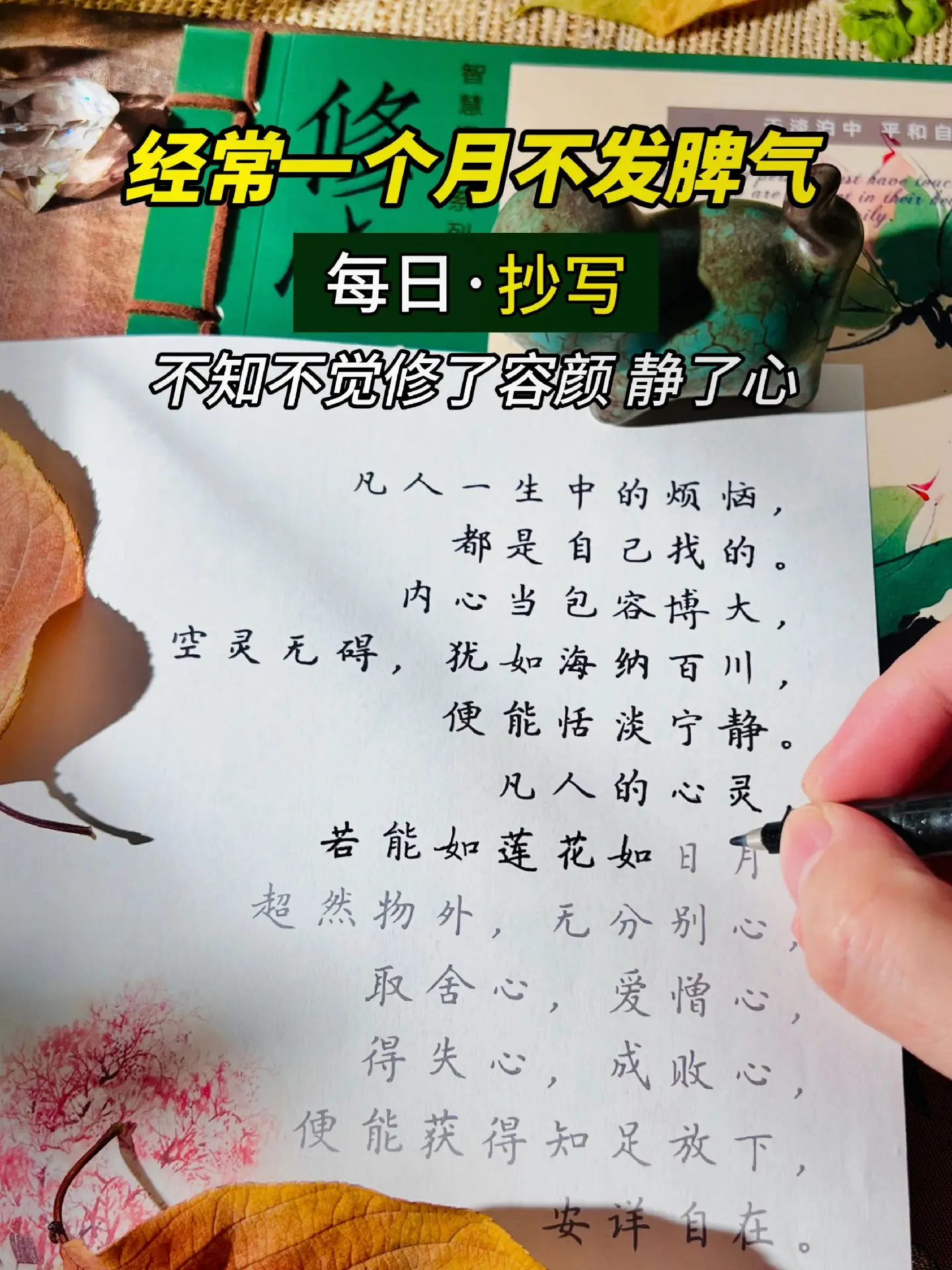 事情压不垮人，但情绪可以！ 放下别人的错，解脱自己的心。 做一个佛系的...