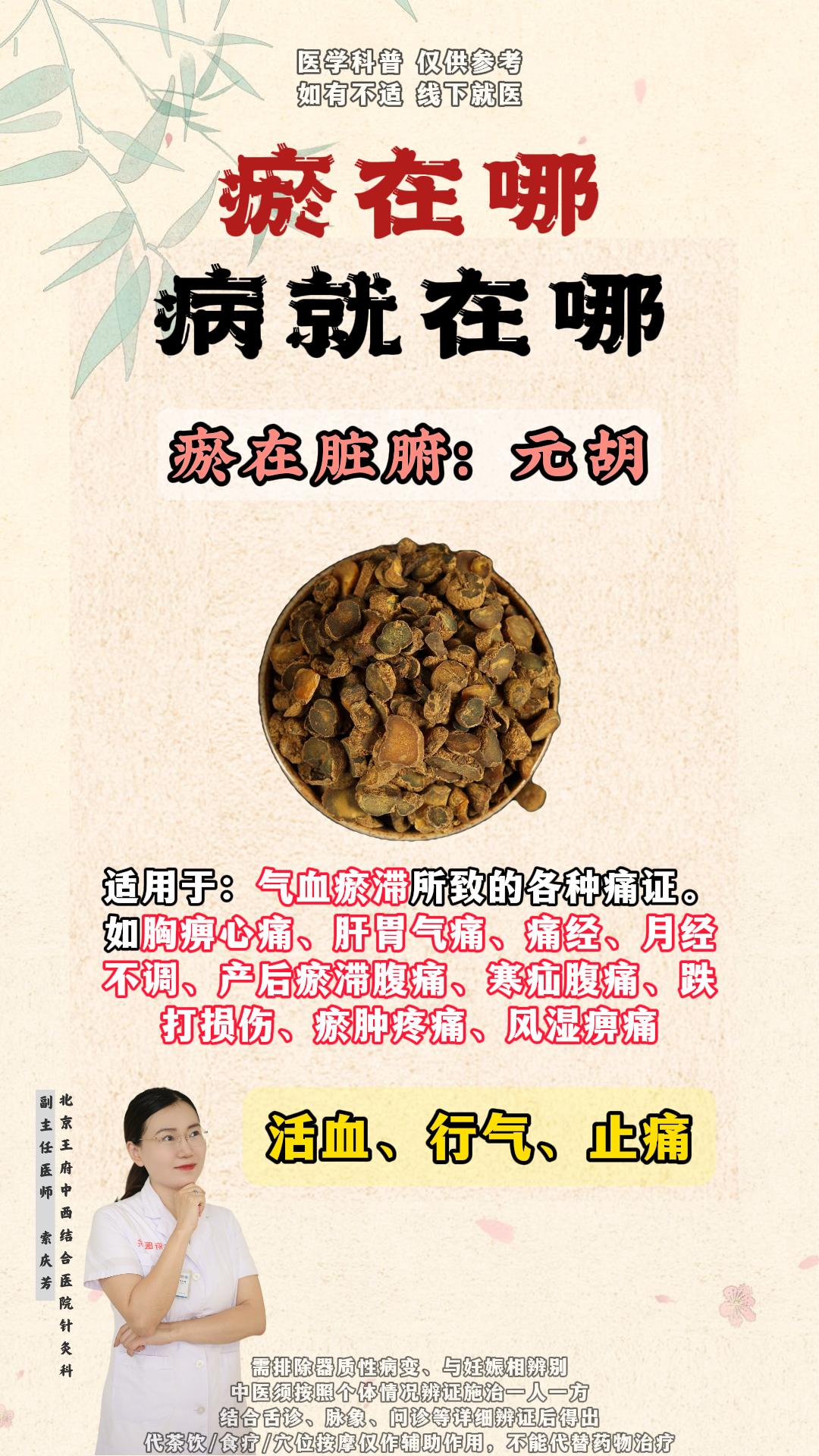 瘀在哪，病就在哪。