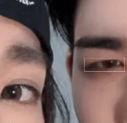 李涛为什么西村力眼睛还没李羲承双眼皮大 