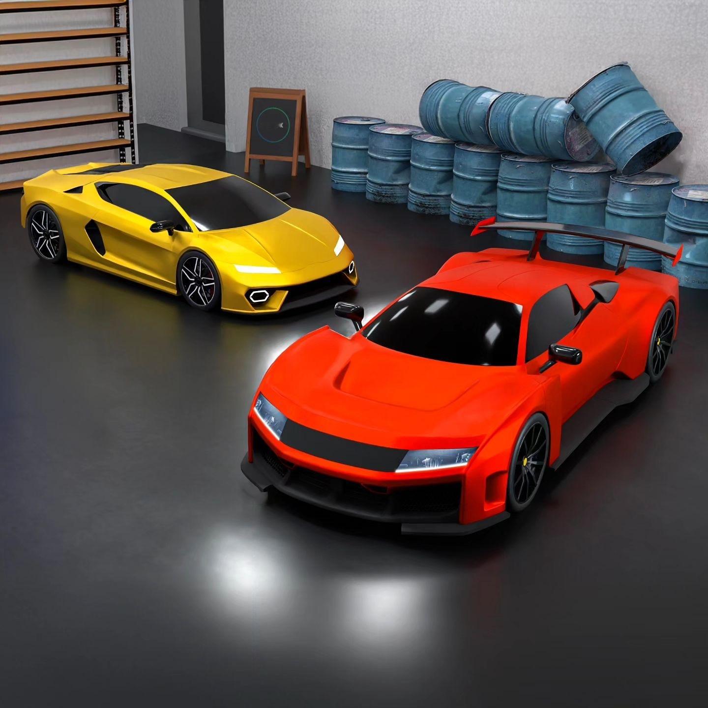 Lamborghini Huracan 继任者3D渲染你认得这两只野兽吗？👀新