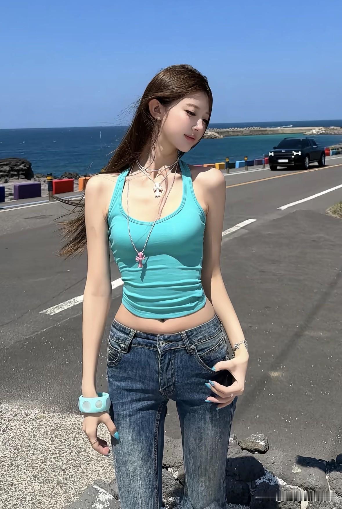 牛仔裤怎么穿更显活力