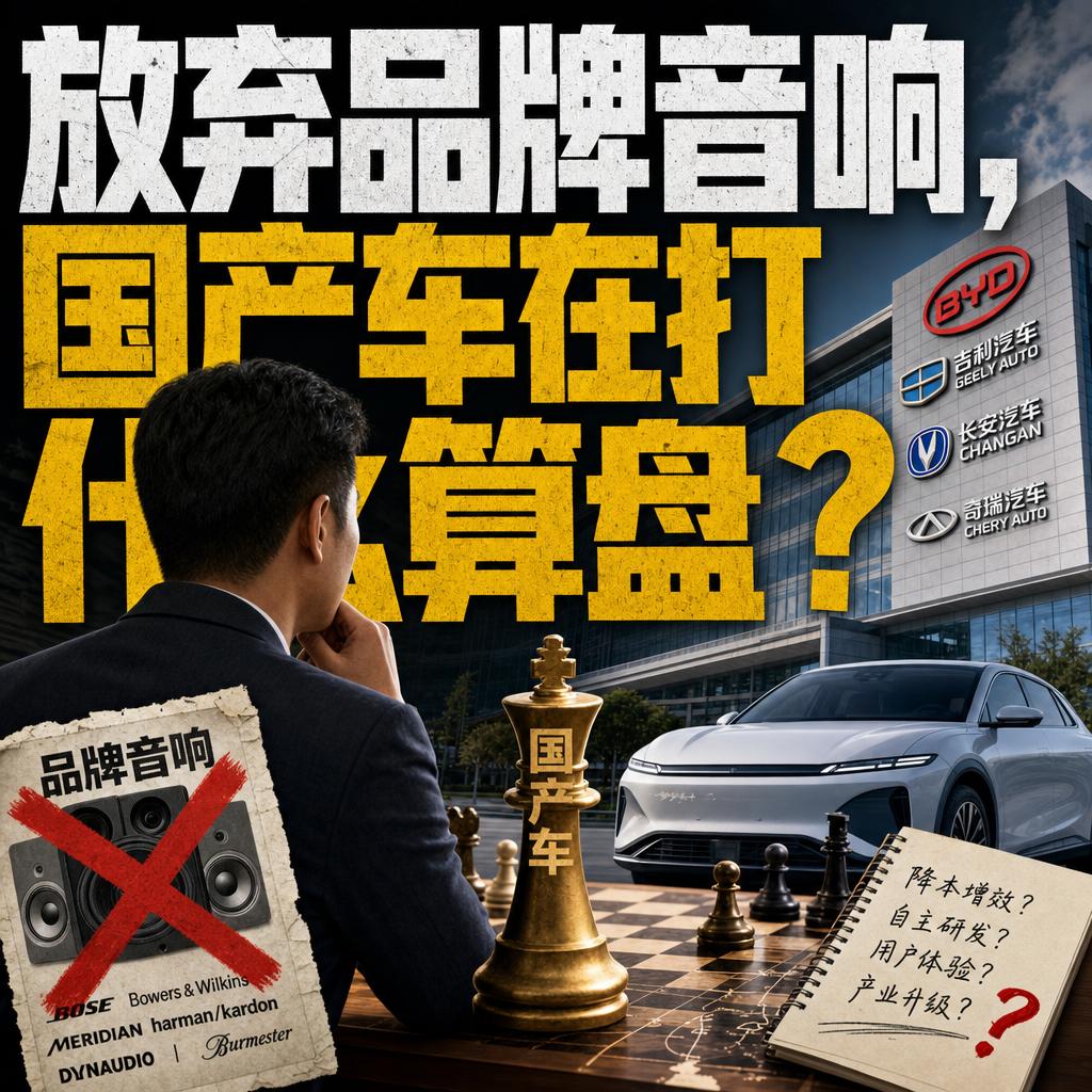 很多人觉得品牌音响就是花钱买面子，但今年国产车大规模换成自研音响，才让人看清这背