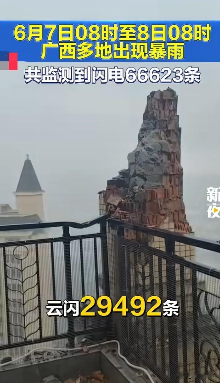 广西那么猛吗？
新闻报道说一天之内，广西出现了66623条闪电。广西这是有人渡劫