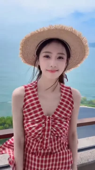 女孩。我保证你是天使海边拍照姿势 