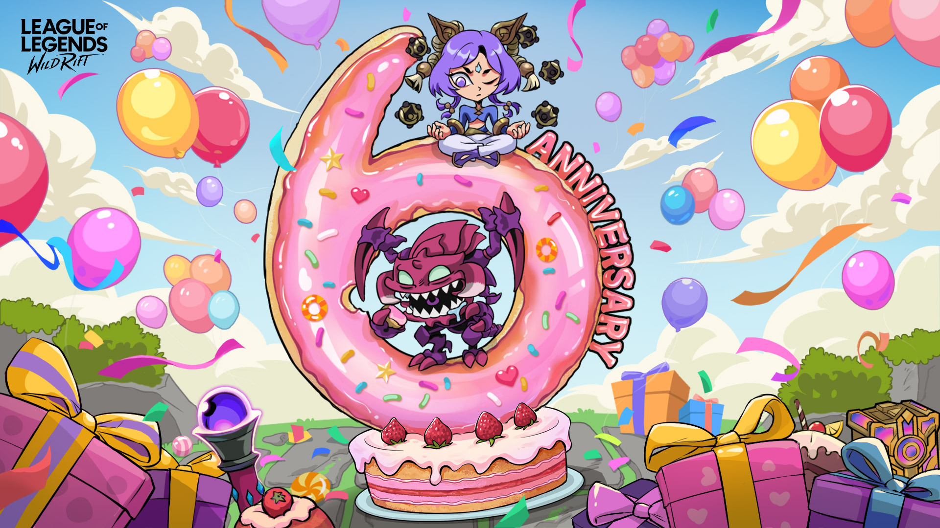 LOL手游6周年生日快乐宣传图英雄联盟