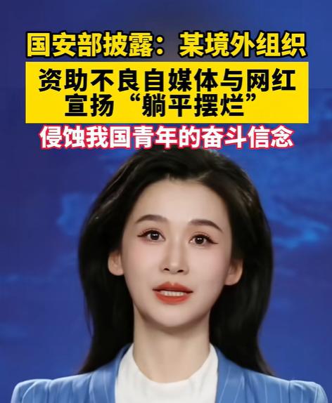 “躺平”这个问题非常复杂，国安发现了境外的推波助澜者，显示境外敌对势力也想利用这