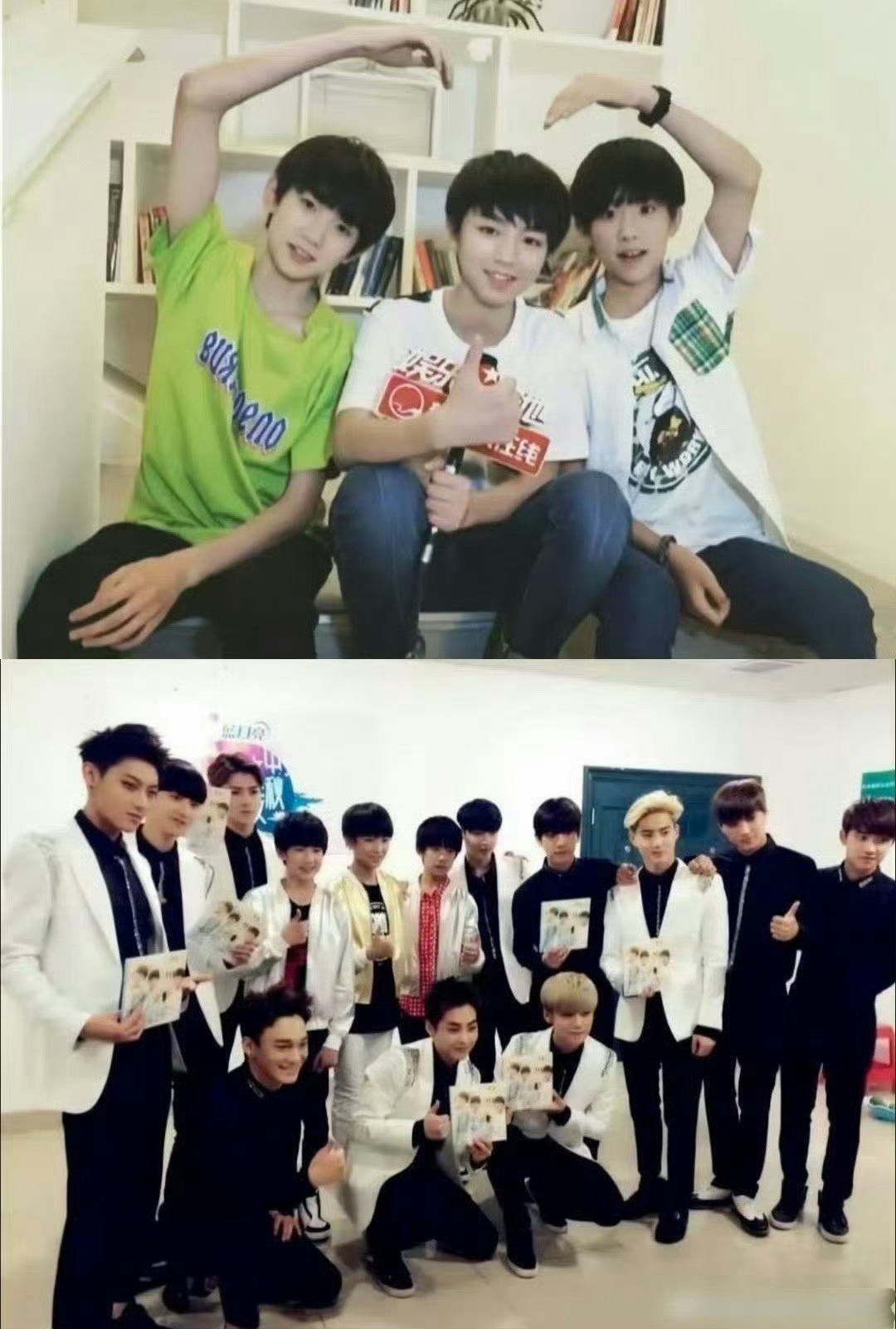 EXO本尊大战TF曾孙EXO和TFboys两队难现完整体的现状：EXO这边，目前