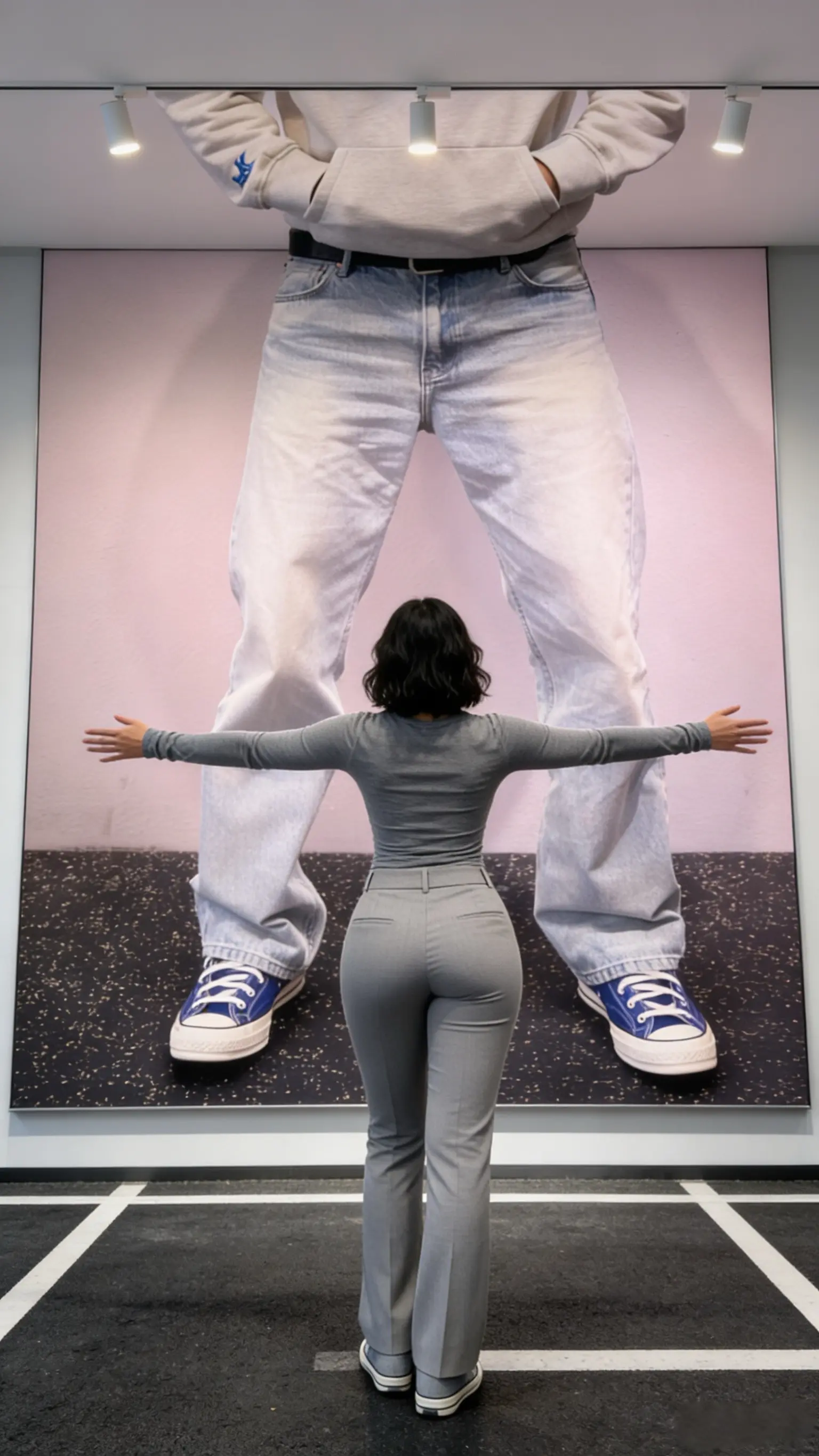 冰蓝怀旧康龙505水洗美式复古磨破牛仔裤直筒裤休闲宽松   ✓