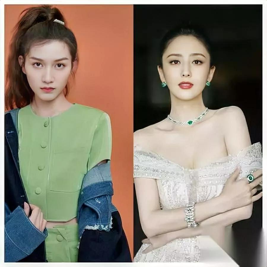 刚翻了下陈思诚新女友阮巨的照片

说实话

这姑娘99年的，可和佟丽娅比，完全不