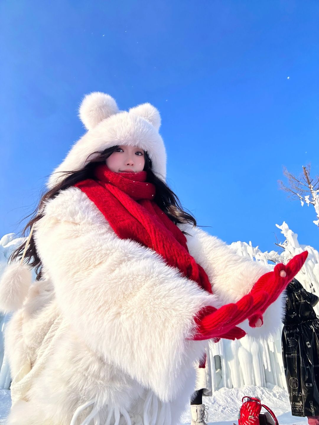 和雪人撞衫啦 🧣 ⛄️