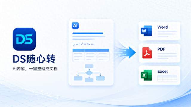 DeepSeek 内容转 Word 总翻车？用 DS随心转