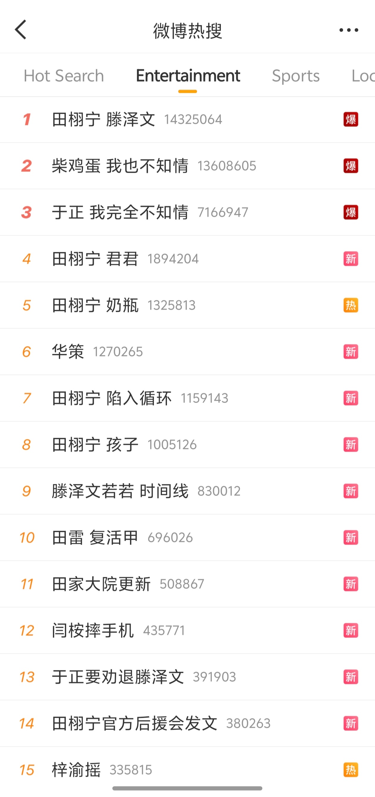 田栩宁 滕泽文 资本的剧，这热搜是要把他埋葬了。 ​​​