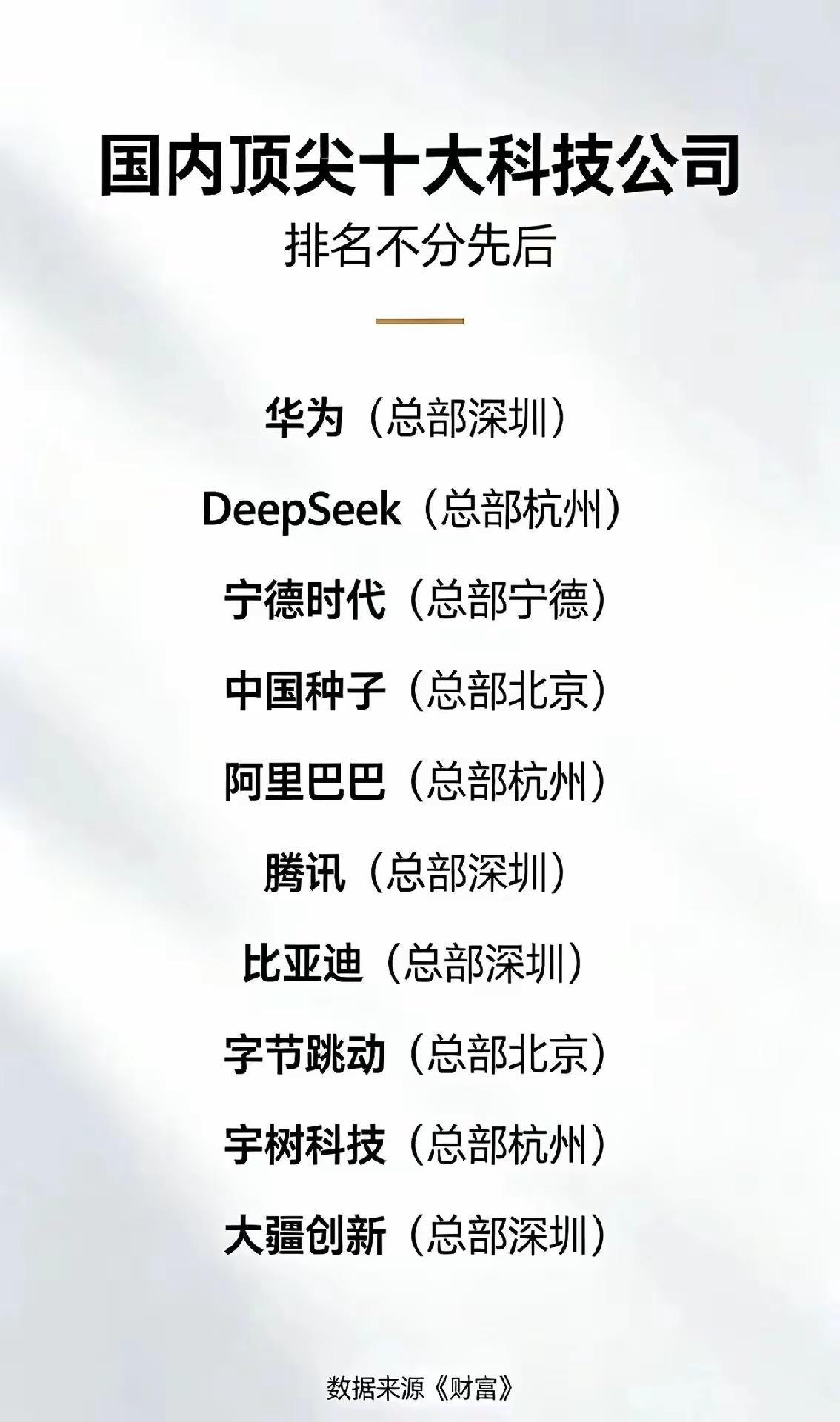 国内顶尖十大科技公司