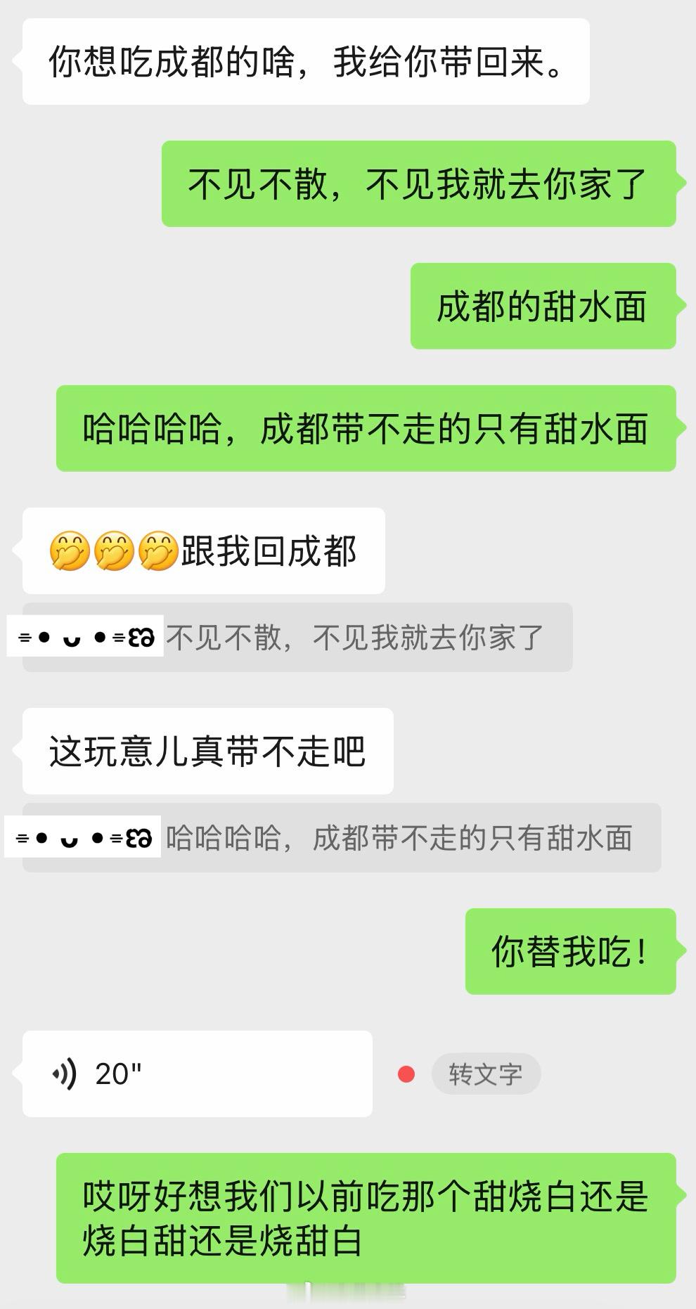 请给我推荐成都甜水面！我喊了滴滴代吃。 ​​​