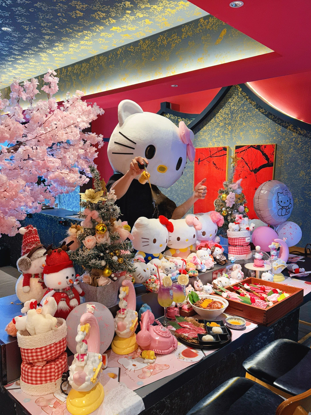 少女心爆棚Kitty主题烤肉🎀闺蜜生日