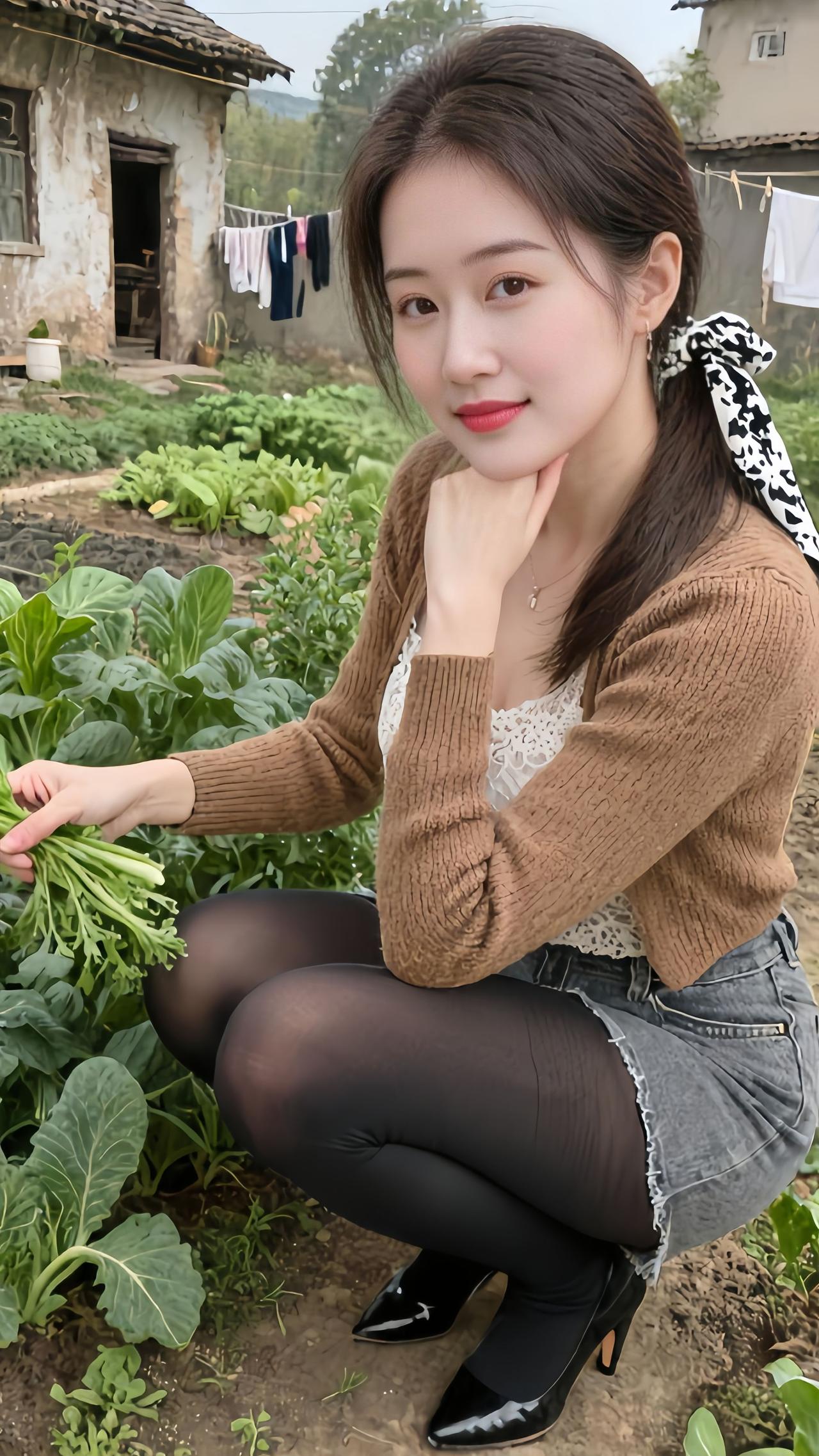 我的乡村生活 山里姑娘 清纯甜美 乡村田园风光