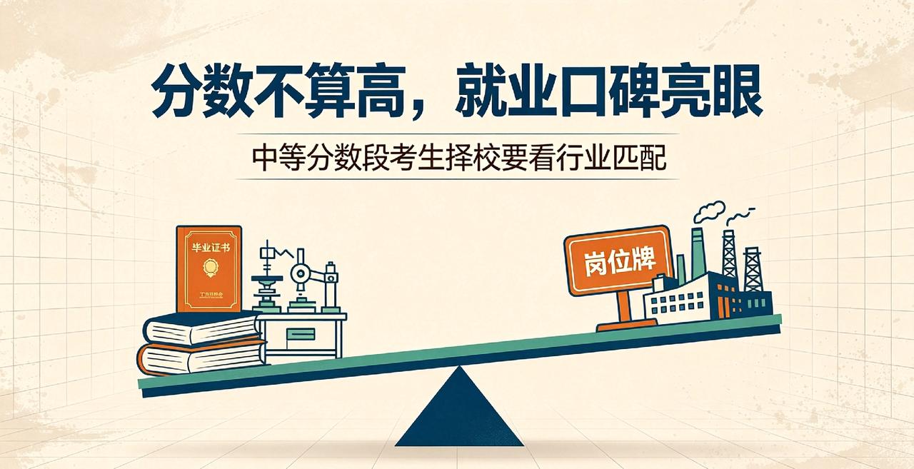 分数不拔尖，想冲名校够不上，又怕选了普通学校，毕业之后不好找工作。大家都在苦苦寻