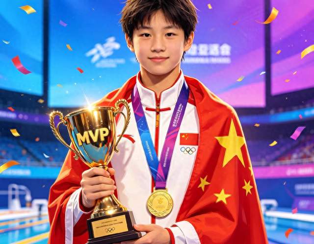 创历史！13岁于子迪当选亚运MVP，成史上最年轻得主