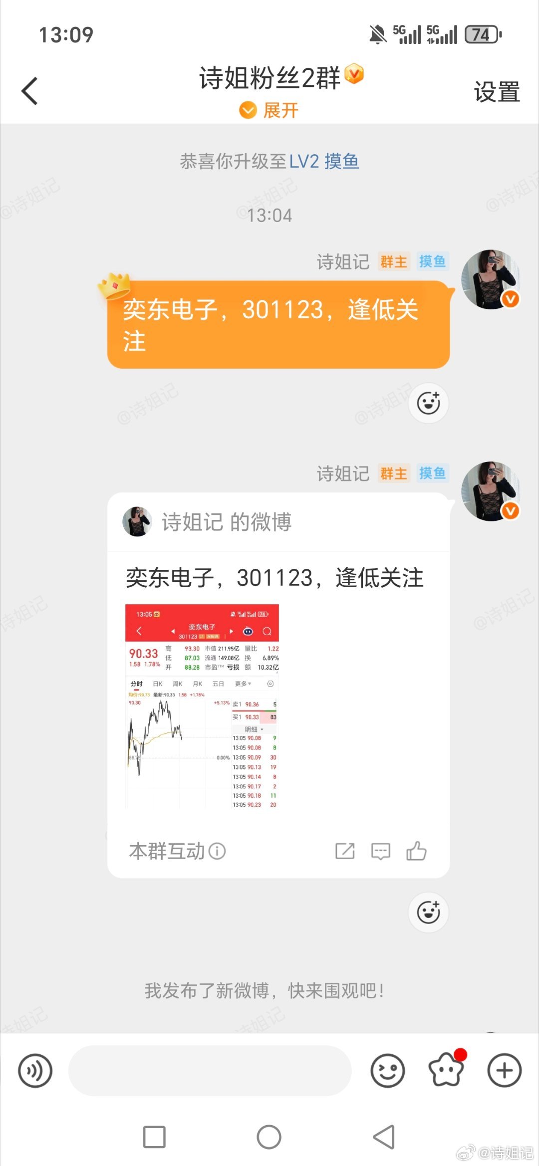 漂亮。奕东电子，301123午后发力，直接起飞。做好扶稳