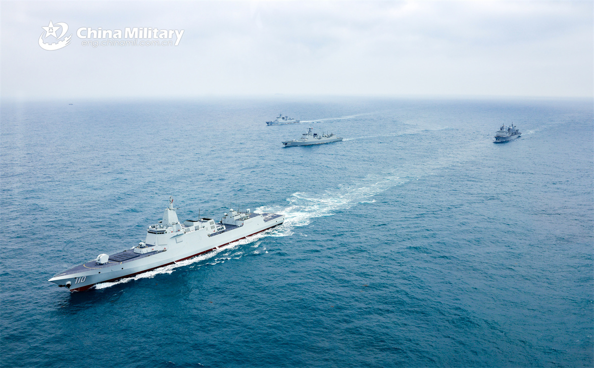 军网英文好图~110安庆舰编队烽火问鼎计划中国海军