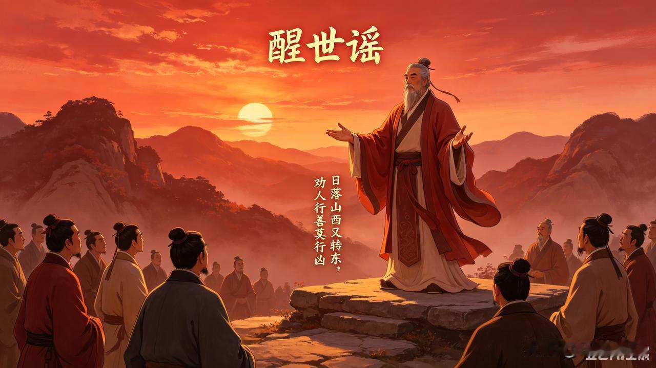 《醒世谣》乐韵诗心原创诗词:
日落山西又转东，
劝人行善莫行凶。
拔山项羽今何在