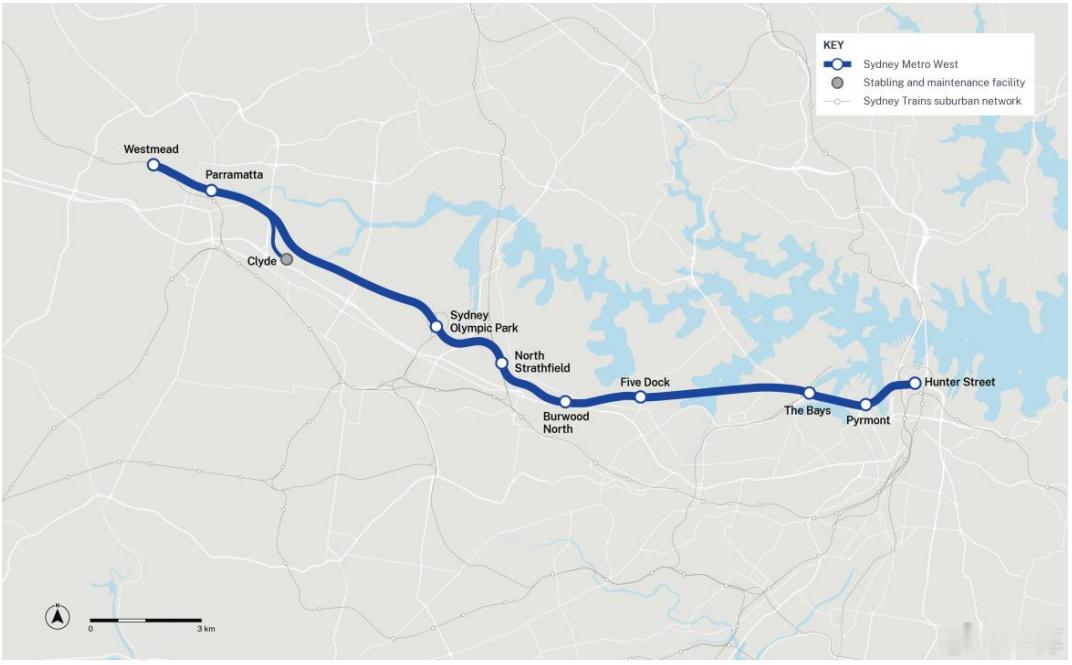 港铁和中国中车，将要为悉尼西部地区修建一条地铁，提供列车，并承担后续运营和维修等