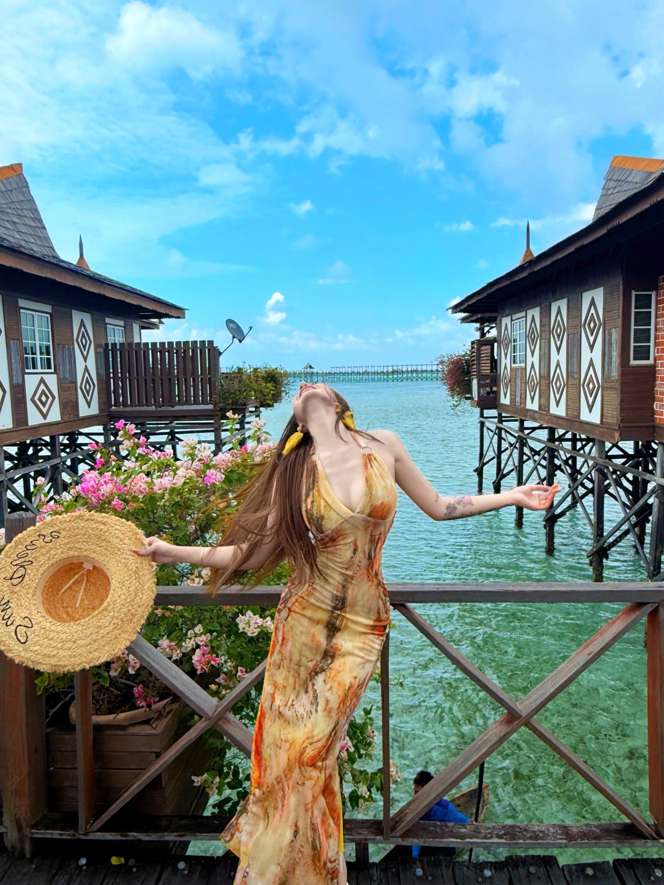 被阳光晒透 海边度假仙本那