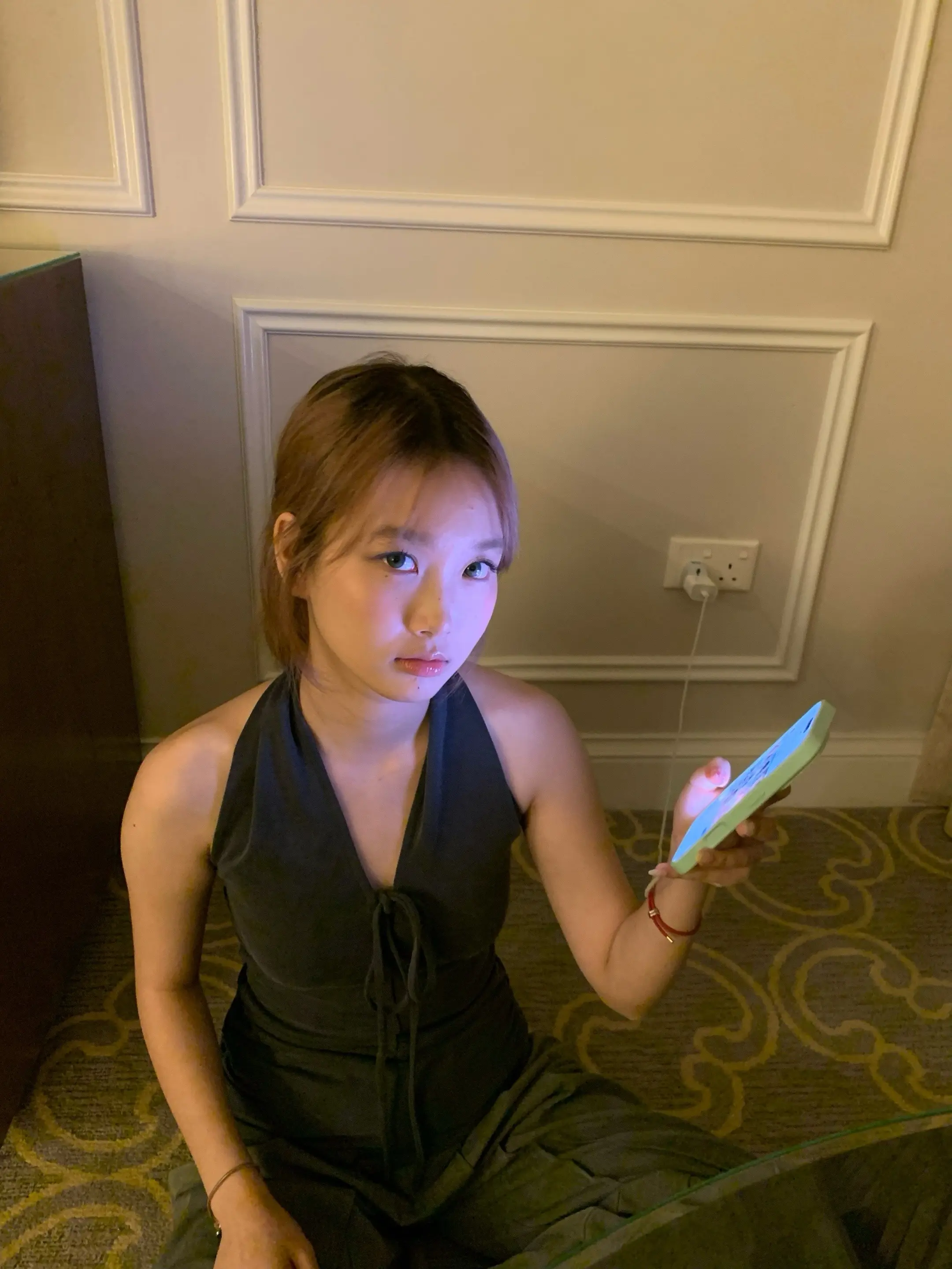 在澳门的最后一天。定了一个很好看的酒店就在里面拍照。