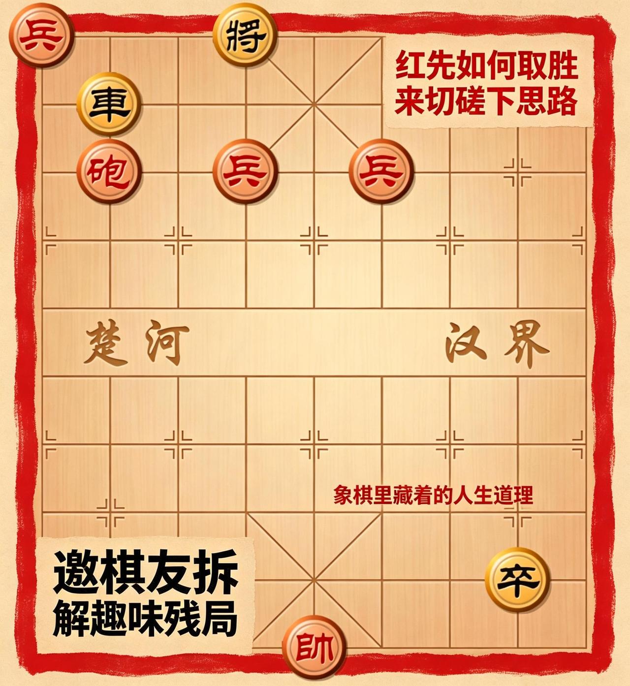 欢迎评论破解象棋残局，求100个赞。AI智能模板