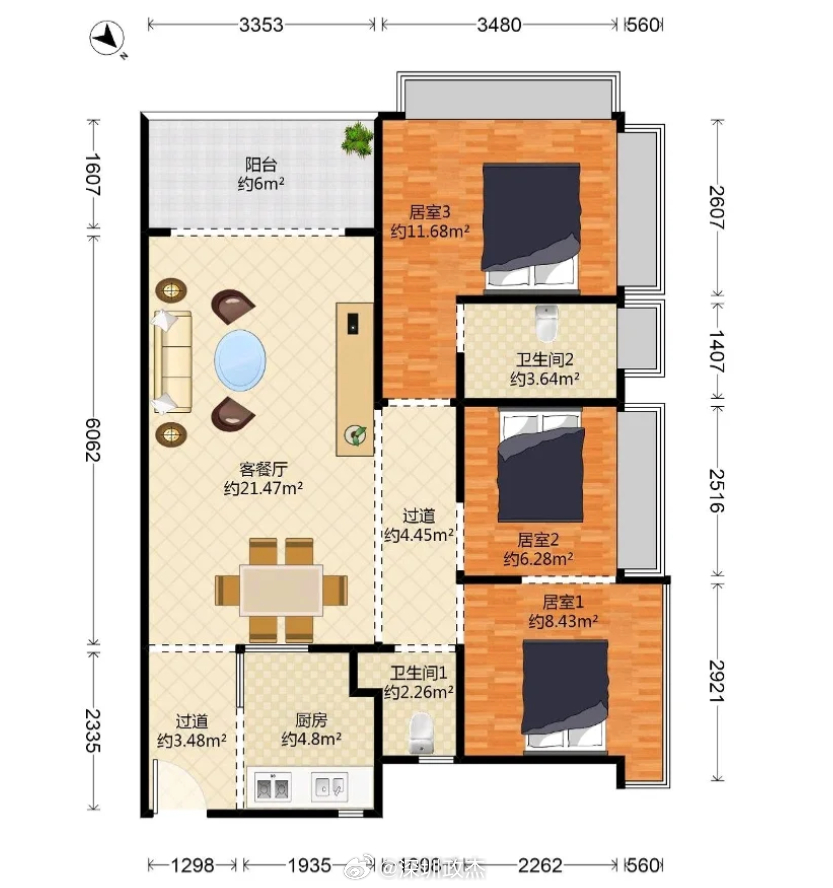 宝安玺玥华府 95平3房785万成交，单价8.2万 ，原业主800万左右买的。宝