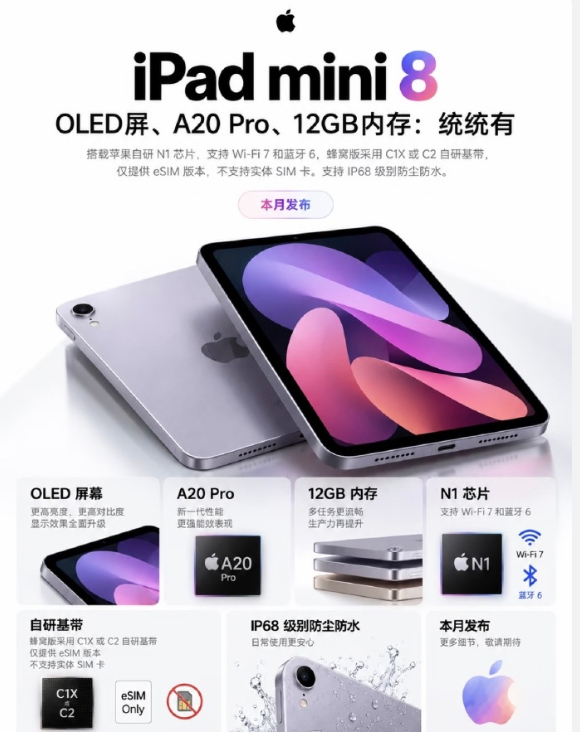 曝新款iPadmini来了 消息称 iPad mini 新品 10 月 27 日