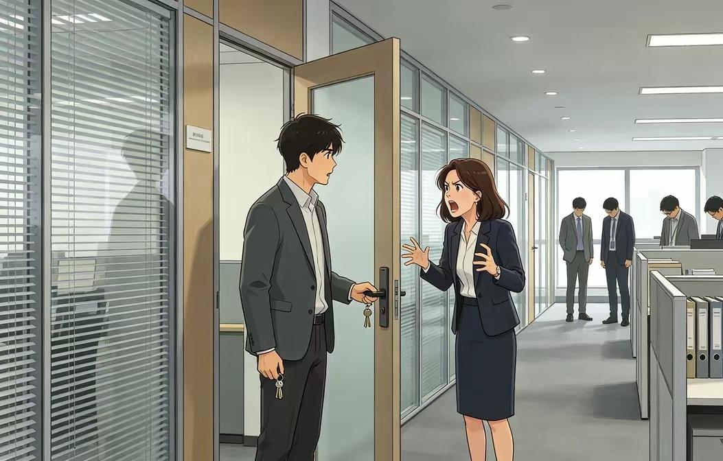 渭南办公室锁门拿钥匙这件事情最诡异的不是那个女人为什么能做到理直气壮的质问男同事