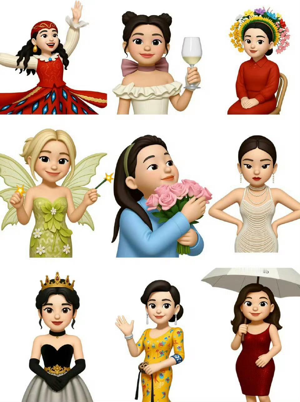 女明星出圈造型emoji猜猜谁是谁！！我都猜出来了哦~[doge] ​​​
