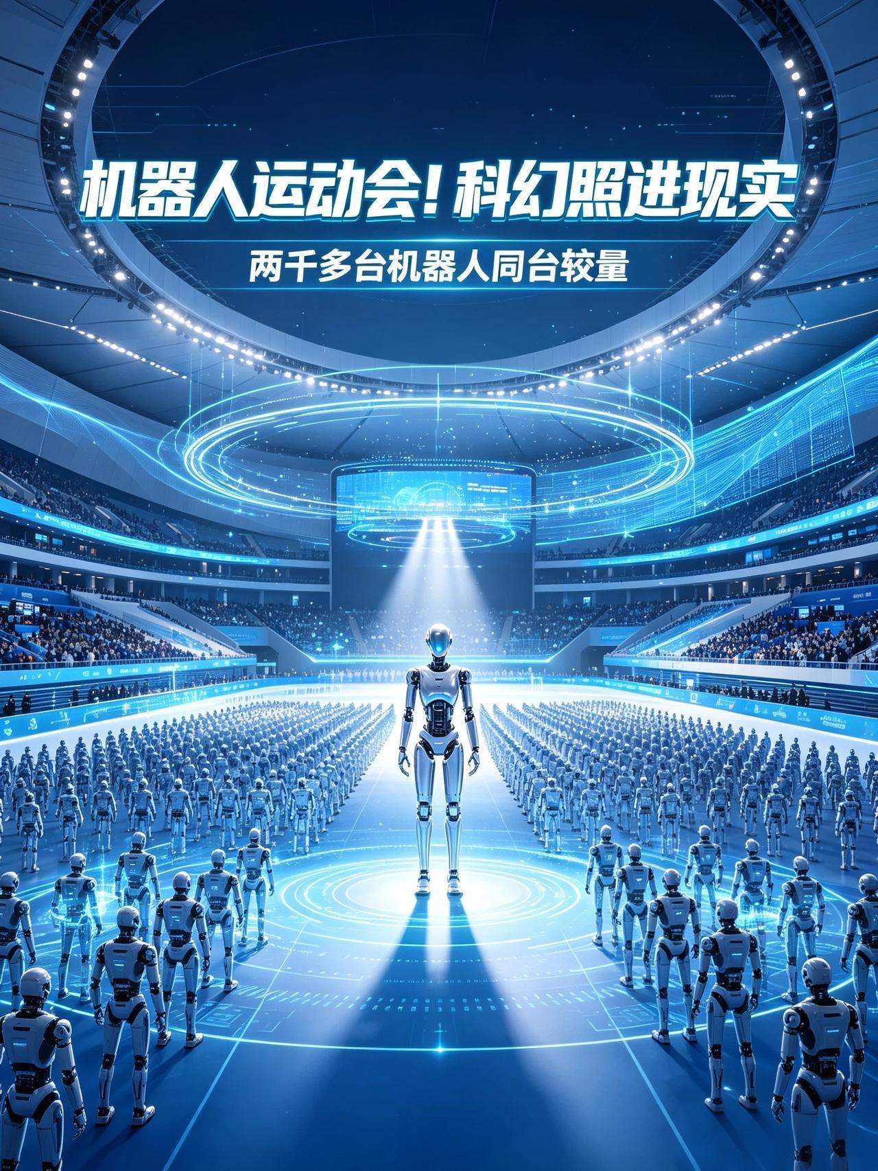 两千台机器人大比武，这已经不是科幻片

你敢相信吗，属于机器人的综合性运动会，真