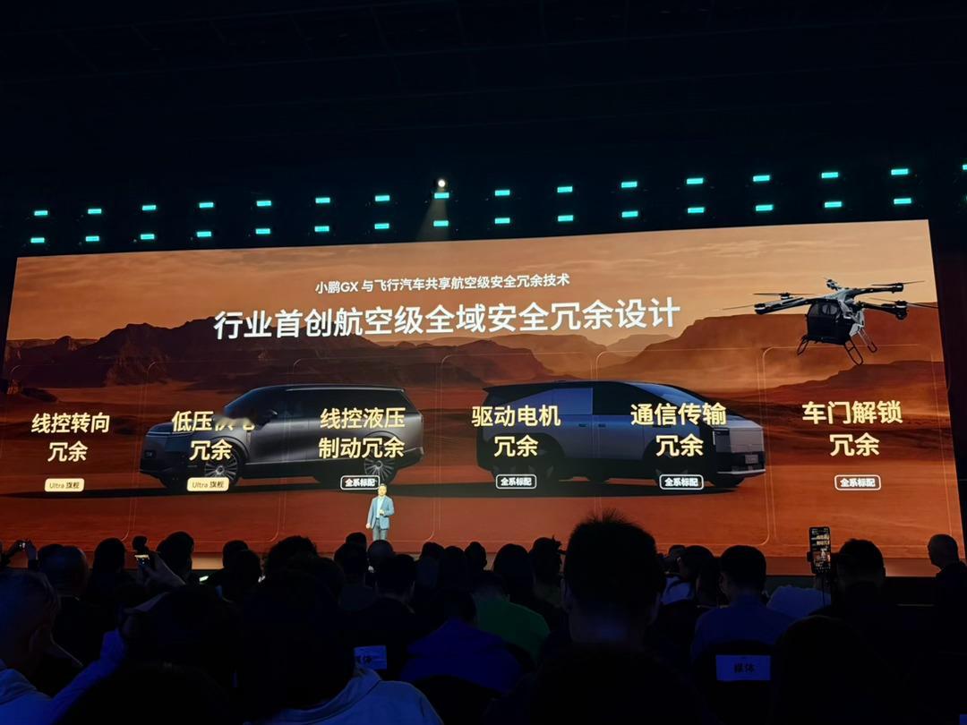 一图看懂飞机航空安全冗余设计小鹏GX发布会小鹏GX全是科技