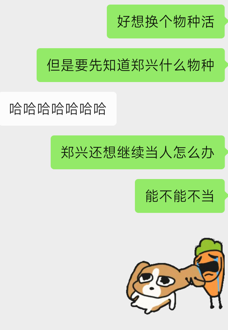 郑兴你不准当人了 