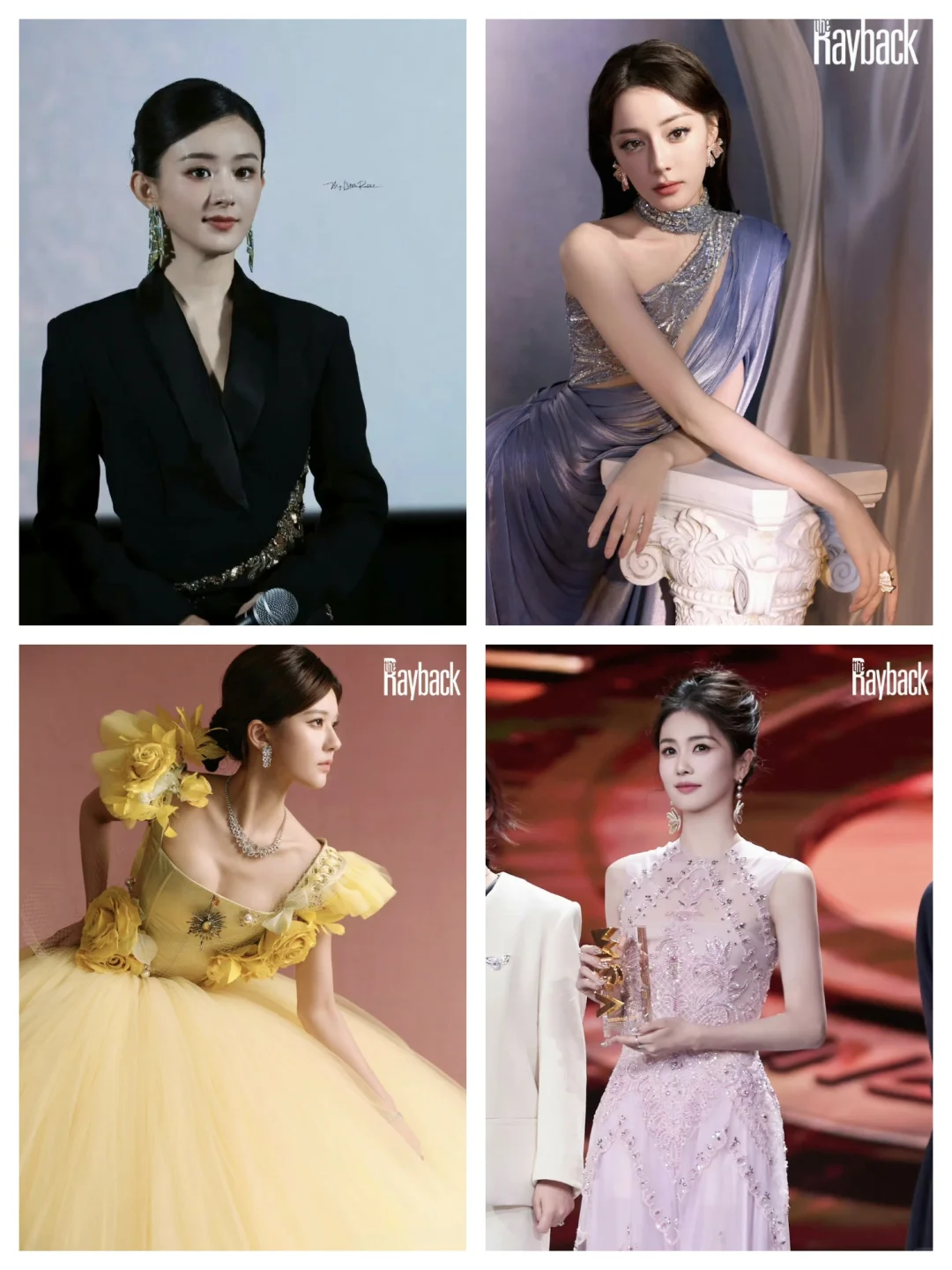 闵塔鲨最近做的四位女顶流你觉得谁造型最佳