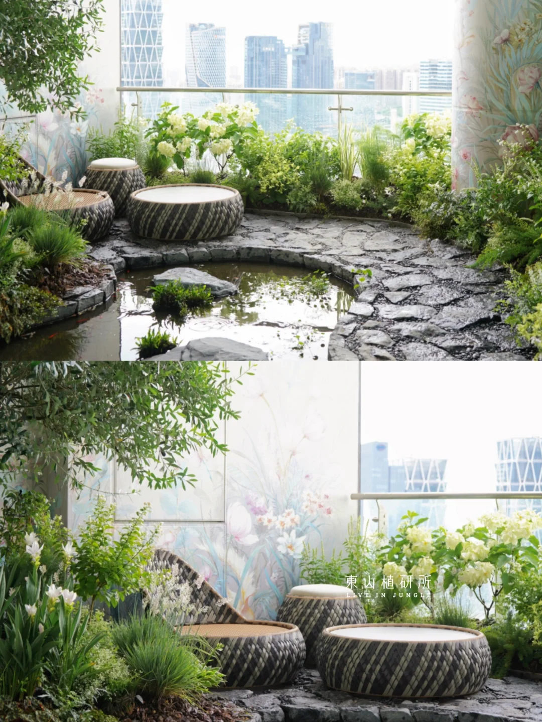 私宅定制| 白绿色系的阳台花园🍃