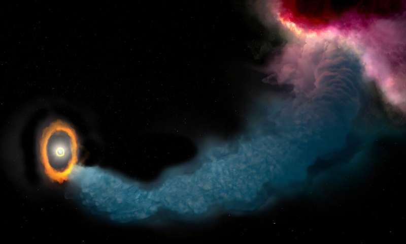 数万亿英里的气体巨流，竟把整个星系“砸倾斜”了！宇宙暴力的真相远比想象残酷

很