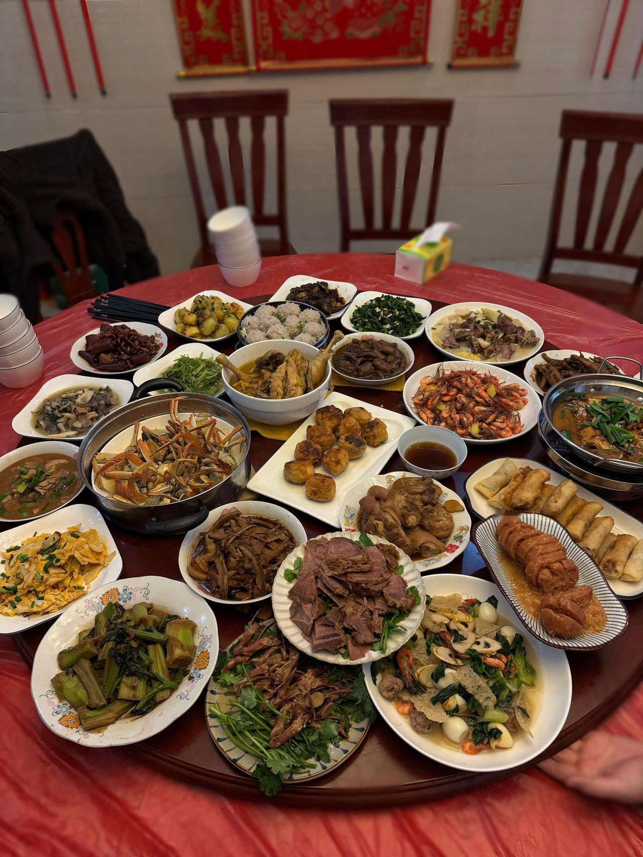 这个年夜饭是个什么水平？
大家帮忙看看