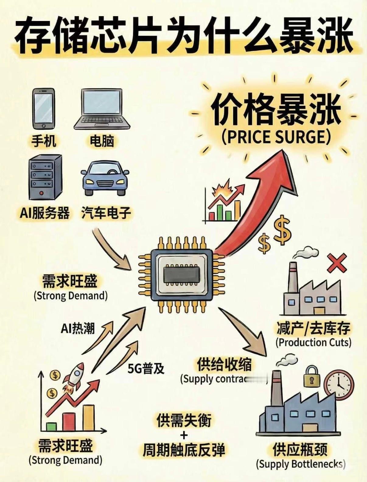 普通存储类涨了好几倍，日常消耗品秒变理财产品AI算力需求量大的祸还是殃及到了电子
