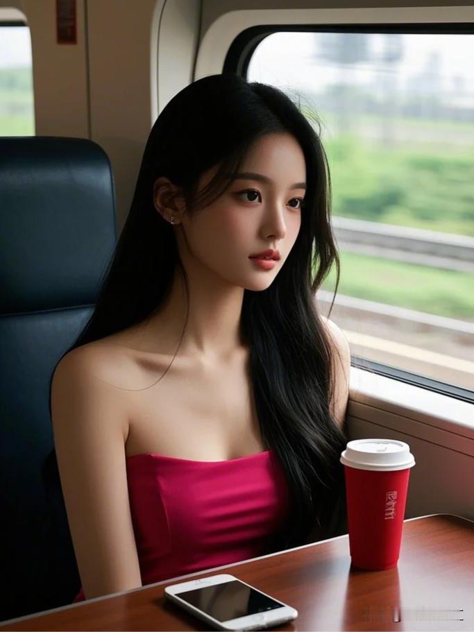 高铁美女