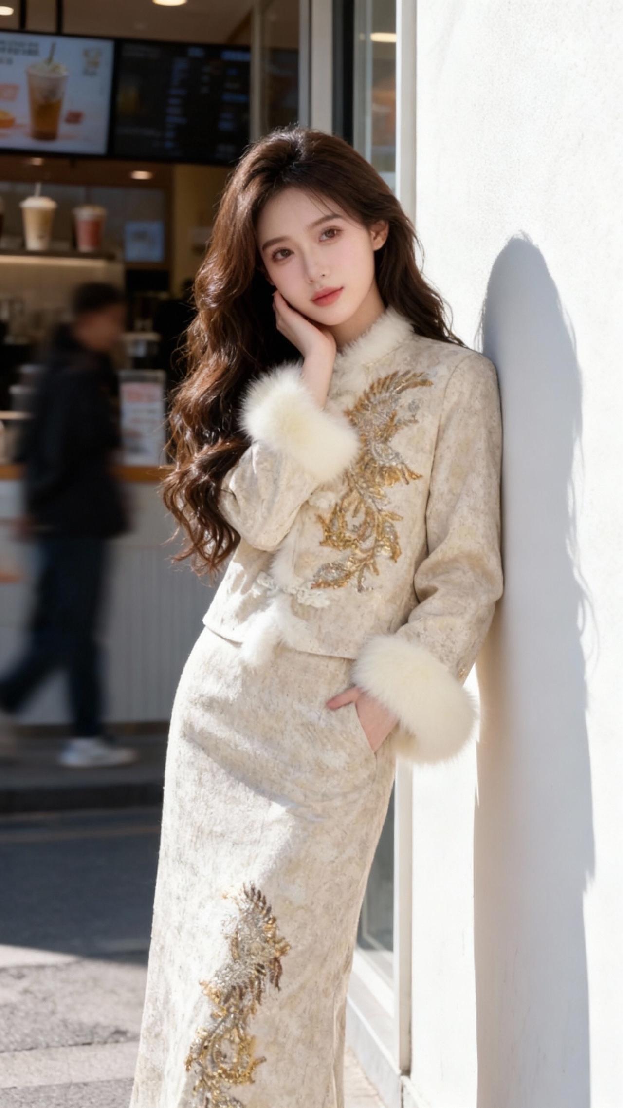 名媛风 复古风格 改良旗袍 旗袍控 街拍小姐姐穿搭