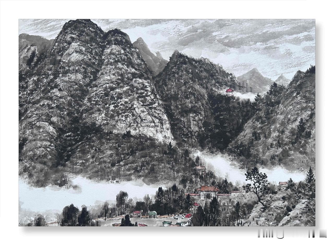 晒出你最好看的国画作品京郊写生