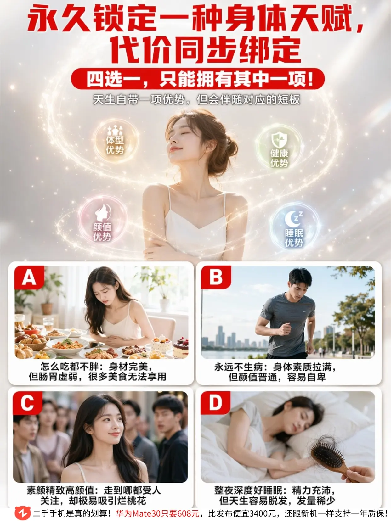 四选一永久身体天赋，代价你能接受吗？